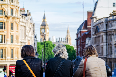 Tourists in London